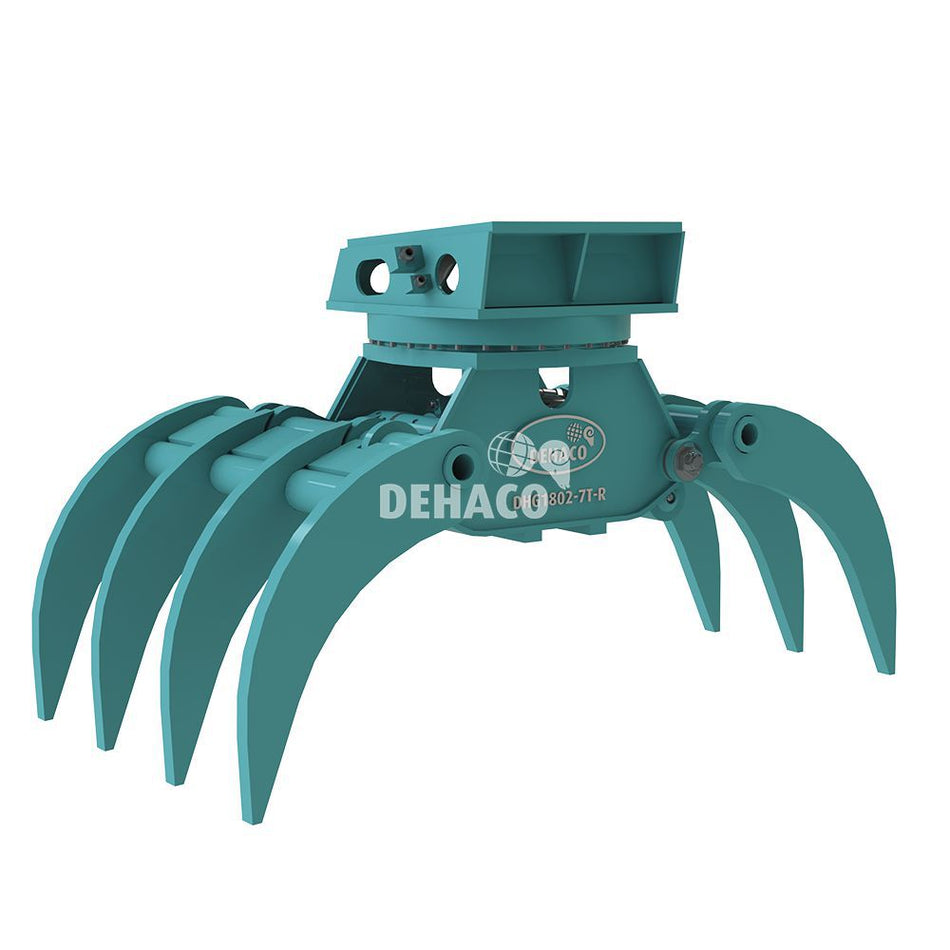 DHG1802-7T-R Hydraulische houtgrijper 7-tands met rotatie 20 - 25 ton