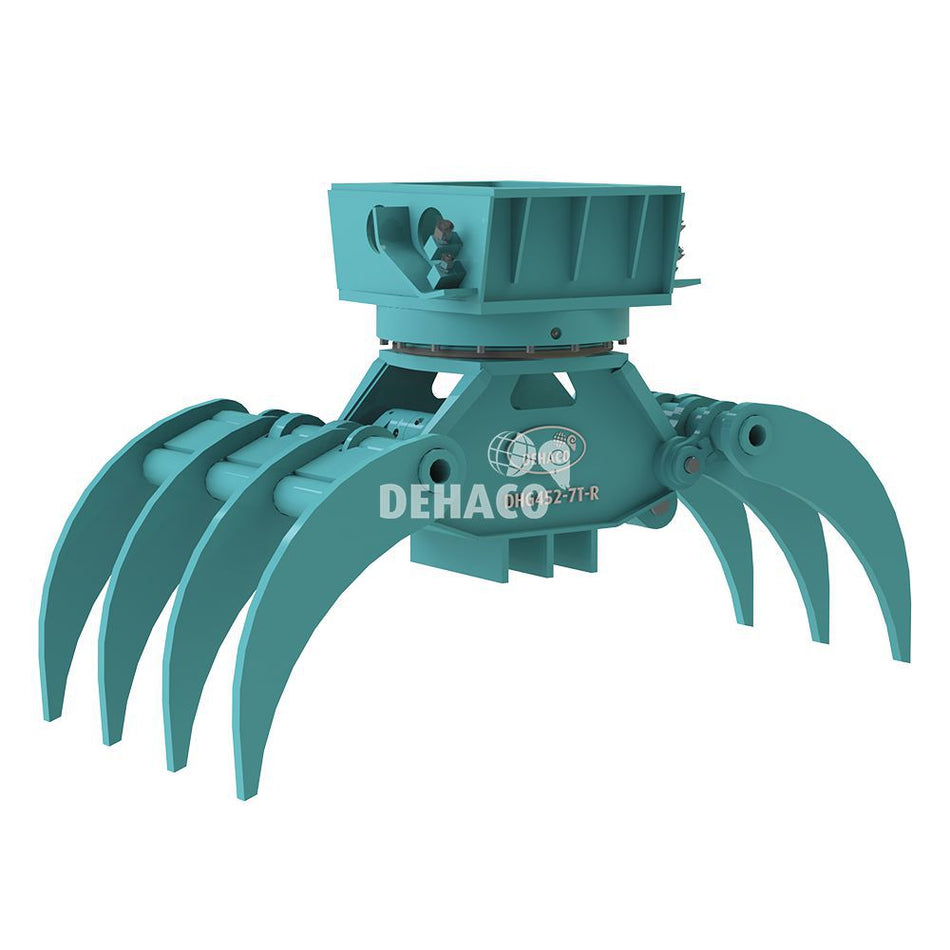 DHG452-7T-R Hydraulische houtgrijper 7-tands met rotatie 6 - 11 ton