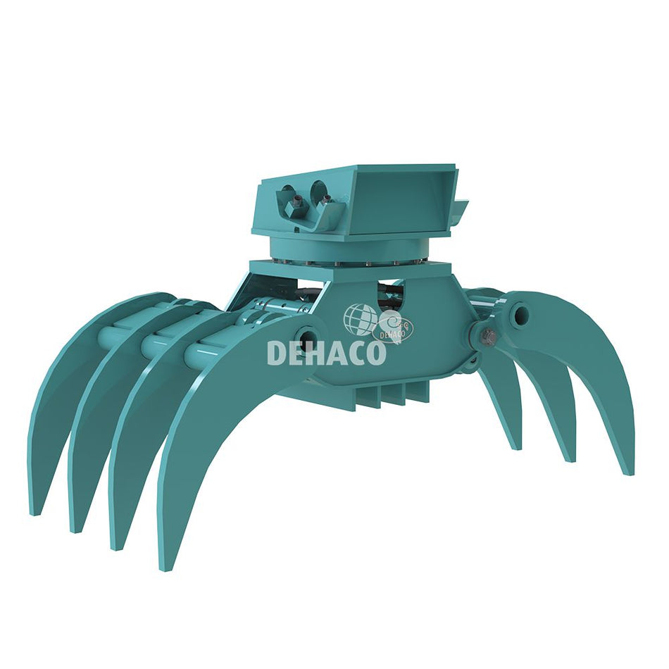 DHG804-7T-R Hydraulische houtgrijper 7-tands met rotatie 12 - 20 ton