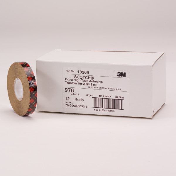 Scotch® ATG Transfer Tape 976, Transparant, 19 mm x 25 m, 0.05 mm