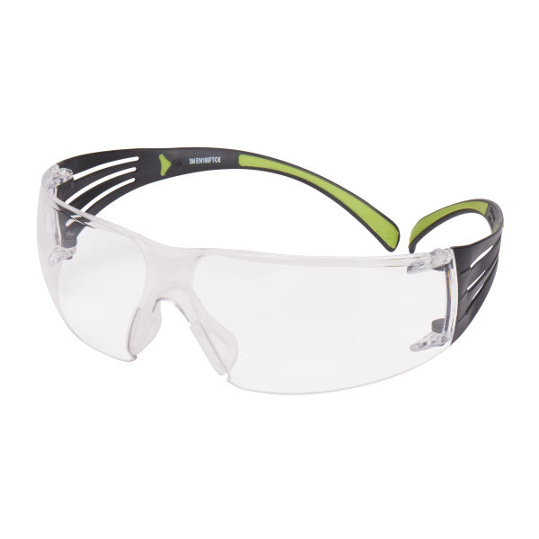 3M™ SecureFit™ 400 Veiligheidsbril, zwart/groen montuur, antikras/anticondens, heldere lenzen, SF401AS/AF-EU