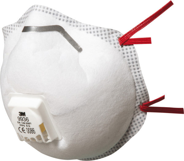 3M™ Speciaal stofmasker, FFP3, met ventiel, 9936
