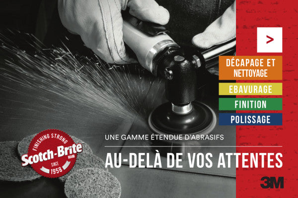 3M™ Scotch-Brite™ Bristle Schijf BD-ZB, geel, Ø 115 mm, P80, Berner, PN23498