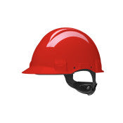 3M™ Veiligheidshelm - Uvicator - pinlock - zonder ventilatie - 440 V diëlektrisch - kunststof zweetband - rood - G3001CUV-RD | Voordeelpallet a 160 stuks