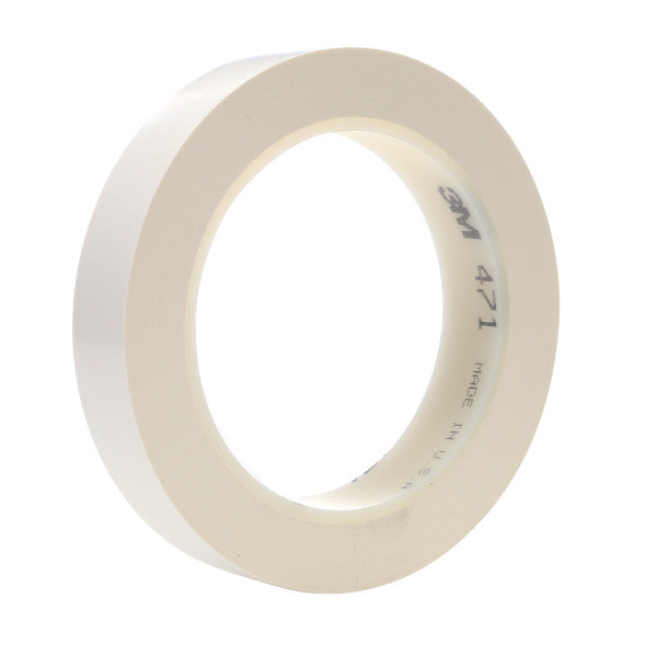3M™ Vinyl Tape 471, Wit, 9 mm x 33 m, 0.14 mm