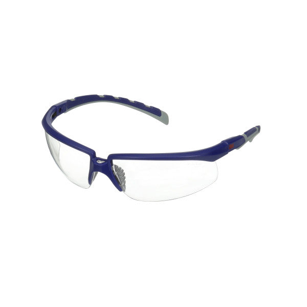 3M™ Solus™ Serie 2000, S2001AF-BLU, blauw/grijze veren, heldere anticondens/antikras lenzen, 20/doos