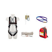3M™ Protecta® Valbeveiligingsset voor verticale reddingslijnen - anker - harnas - rope grab - 15 m reddingslijn - rugzak - 1150506 | 1 stuks