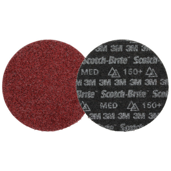 Scotch-Brite™ Precision Heavy Duty Surface Conditioning-schijf, HD-DH, Medium 150+, 127 mm x NH, 50 ea/Case
