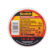 Scotch® 35 Vinyl Electro-Isolatieband - Oranje - 19 mm x 20 m - 0,18 mm | 1 Overdoos van 20 Rol