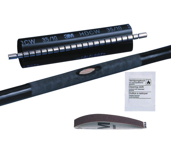 3M™ HDCW Warmtekrimp Reparatiemanchet, Zwart, 80/25 mm, 750 mm