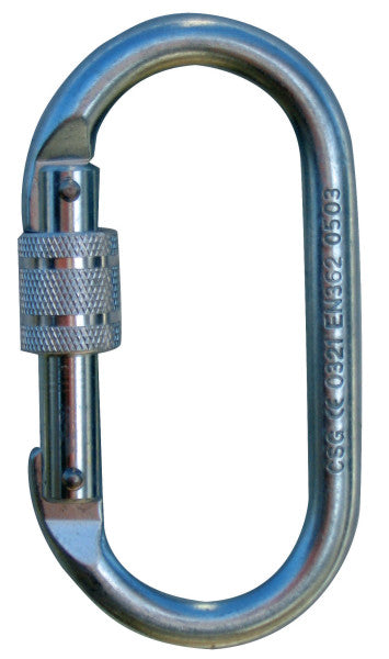 3M™ Protecta® Karabijnhaak met schroefgat, verzinkt staal, 17 mm opening, AJ501