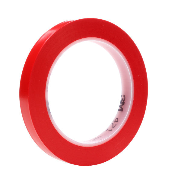 3M™ Vinyl Tape 471, Rood, 19 mm x 33 m, 0.14 mm, Bulk
