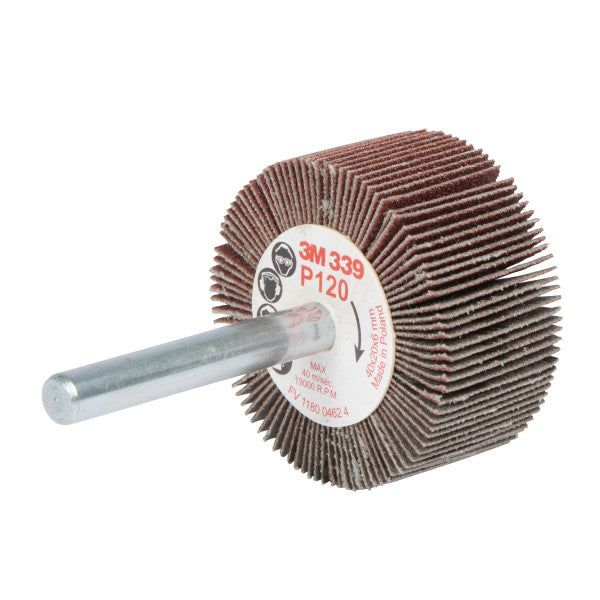 3M™ Lamellenborstel met stift 339SM, Ø 40 mm x 20 mm, P120