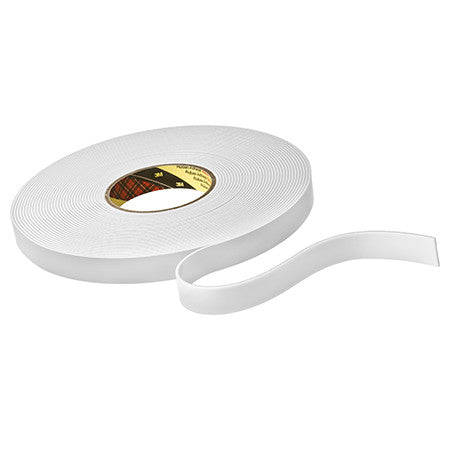 3M™ Dubbelzijdige Schuimtape 9515W, Wit, 19 mm x 33 m, 1.5 mm