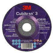 3M™ Cubitron™ 3 Afbraamschijf met verlaagd asgat - 43616 - 36 - T27 - 125 mm x 7 mm x 22,23 mm - speciale voor maken van groeven EN - 10/verpakking - 20 stuks/doos | 1 Overdoos van 20 Stuk
